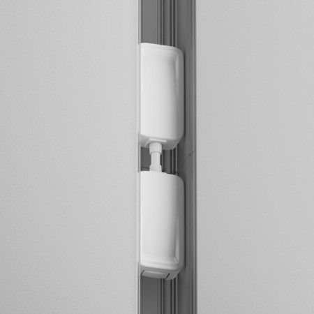 Direct power connector for the built-in track system Technical Tra084C-W-2, 12x2.5x2 cm, white color-4
