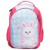 School backpack, 37 x 27 x 16 cm, ergonomic back, calligrata b "Bunny"