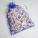 Bag Gift Organza "Snowflakes", 20 x 30 cm +/- 1.5 cm, New Year