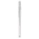 Gel pen, 0.5 mm, white, transparent case with a rubber holder