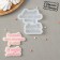 Silicone form "I love you", 8 × 4.5 cm, 6 × 3.5 cm, the color is transparent