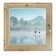 Window 90x90 cm, "fog over the river", single -chamber double -glazed window, needles