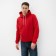 Male sweatshirt is laid, the color is red, size 60