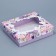 Gift box, packaging, "flowers", 23.5 x 20.5 x 5.5 cm