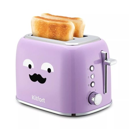 Toster KitFort KT-6218-3, 870 W, 6 frying modes, 2 toasts, purple