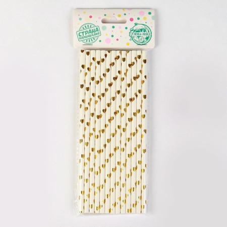 A tube for the cocktail "Heart", set 25 pcs.-3
