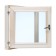 Window, 50 × 50cm, double glass of linden