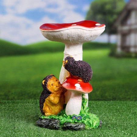 Garden figure "Fleeter with Hedgehogs" 30x19x19cm