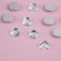Rhinestones are sewing “circle”, from organic glass, d = 10 mm, 50 pcs, white color