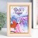 Key "Bicycle with lavender" White 15x21 cm mix