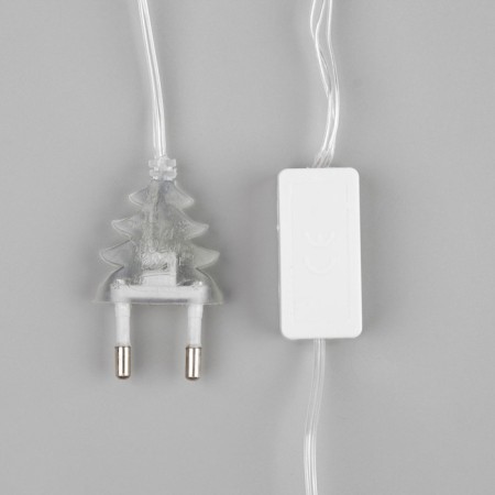 Garland “thread” 5 m with nozzles “Gray-green balls”, ip20, transparent thread, 20 LED, white glow, 220 V-5
