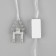 Garland “thread” 5 m with nozzles “Gray-green balls”, ip20, transparent thread, 20 LED, white glow, 220 V