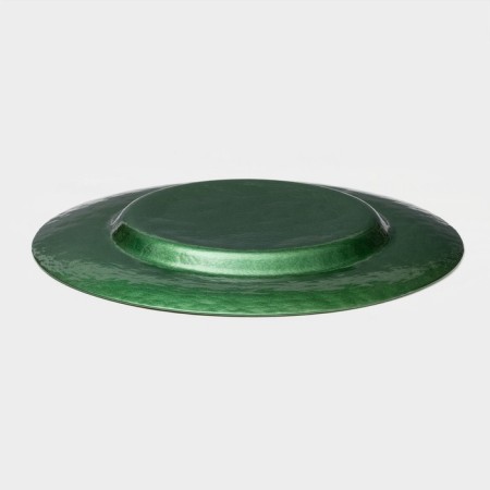 Glass Play of Emerald, D = 32.5 cm, green color with gold chasing-2