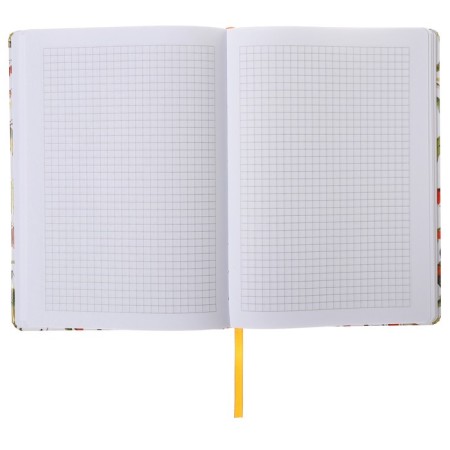 Notepad A5 96 sheets in the Soyki cage, solid cover, matte lamination, software, selective varnish, elastic band, liesse, block 70 g/m2-3
