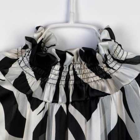 Shiphon dress SL, 46, striped-6