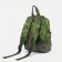 Baby backpack on lightning, external pocket, reflective strip, camouflage color/green