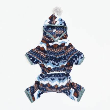 Zimovye jumpsuit for animals "Scandinavia", L (DS 28-30, OG 40-44, Osh 32 cm), mix-6