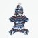 Zimovye jumpsuit for animals "Scandinavia", L (DS 28-30, OG 40-44, Osh 32 cm), mix