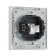 Single single Glossy Glass telephone socket, hidden, glass, silver