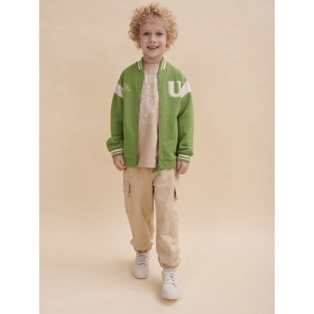 Bomber for the boy Pelican, height 116 cm, khaki color-1