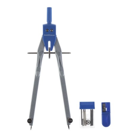 Ready -made Erich Krause University, 3 subjects, 170 mm, metal circa with a maximum radius of 18 cm, sharpener, replaceable stiffle, euro -handle-1