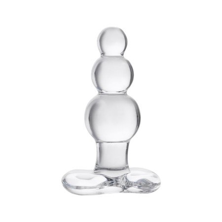 Sexus Glass anal plug, glass, transparent, 10.5 cm, d = 3.5 cm-1