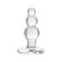 Sexus Glass anal plug, glass, transparent, 10.5 cm, d = 3.5 cm