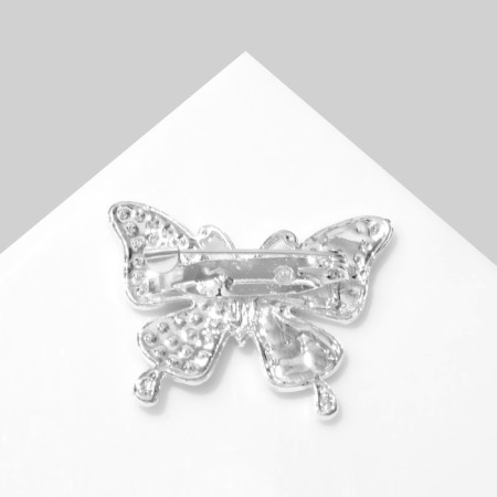 Brooch "Butterfly" is fabulous, the color is white in silver-1