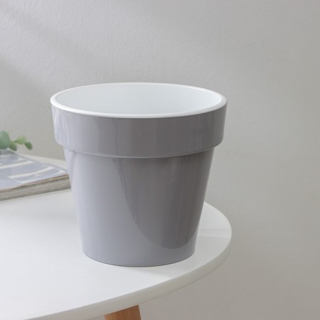 Flower pots with an insert "Porto", 1 l, color gray color-1
