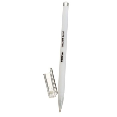 Gel handle Berlingo Brilliant Pastel, 0.8 mm, white pastel-3