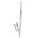Gel handle Berlingo Brilliant Pastel, 0.8 mm, white pastel