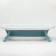 Bath Bath Folding with a drain, 75 cm., White/blue color