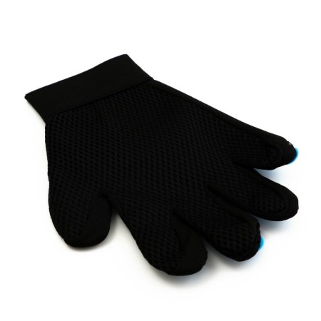 The glove for wool on the left hand made of neoprene with elongated cloves, light blue-2
