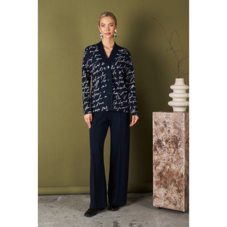 Female set: cardigan, trousers, size 58