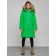 Coat insulated winter female, size 42, green color