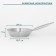 Hanna Knövell stainless steel pan, d = 24 cm, h = 5 cm, wall thickness 0.6 mm, handle length 21.5 cm, induction