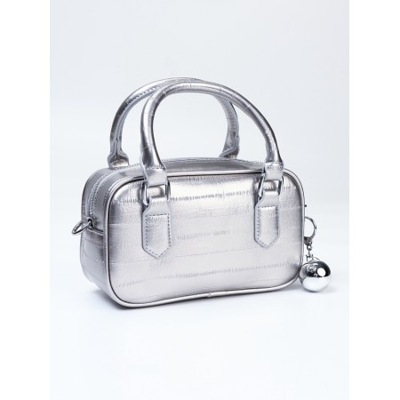 Women's bag, 20*9*12, lightning departure, belt lengths, silver-3