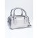 Women's bag, 20*9*12, lightning departure, belt lengths, silver