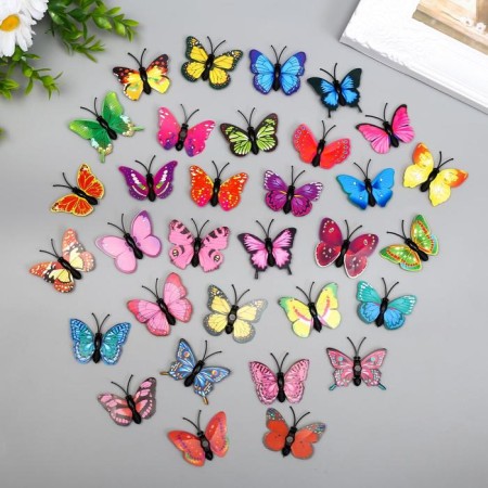 Magnet Plastic "Butterfly Multi -colored wings" 4.5 cm