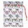 Gift bag "Snowmen with Christmas trees", p. 25 × 32 cm, organza