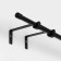 Cornice telescopic single forged, metal, 160-300 cm, black color
