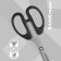 Scissors Erichkrause Top Model, 21 cm, blister, increased thickness of blades, black