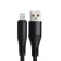 Lightning cable - USB, 5 A, TPE braid, thickened, 1 meter, black