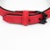 A collar with a remote ring "Mona", 42 x 2 cm, scarlet