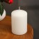 Candle - Aromatic "French vanilla" cylinder, 5.6x8 cm