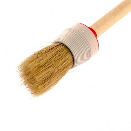 Round brush MTX 82076, natural bristles, wooden pen, 30 mm-1