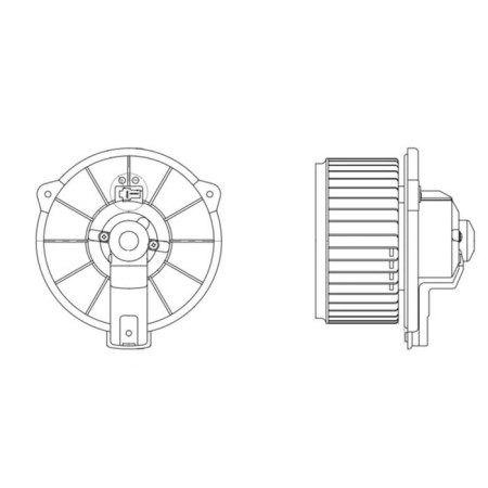Электровентилятор отопителя Corolla (00-) Toyota 87103-12070, LUZAR LFh 19D0-1