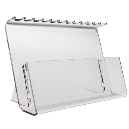 Standing for handles and pencils for 12 pcs. 17x7x11 cm, 2 mm plexiglass, in a protective film-1