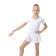 A swimsuit for gymnastics and dancing Grace Dance, p. 30, white color