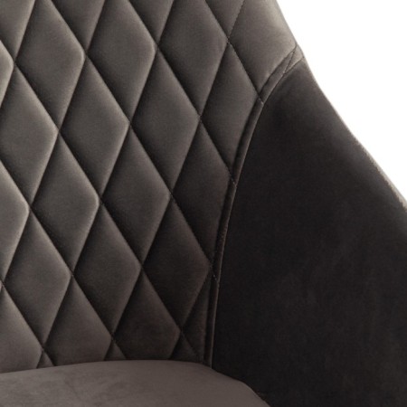 Bremo Mod chair. 708 fabric/metal, 58x55x83cm, gray 26/black-6